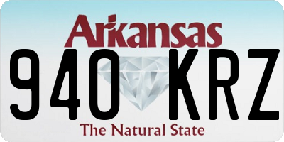 AR license plate 940KRZ