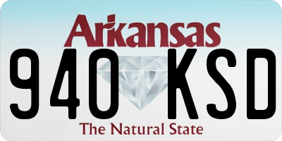 AR license plate 940KSD