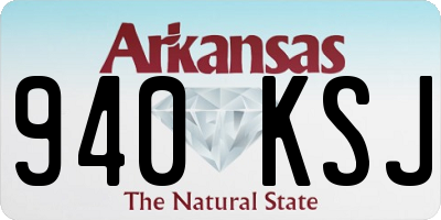 AR license plate 940KSJ