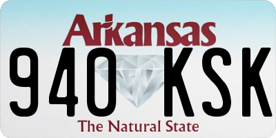 AR license plate 940KSK