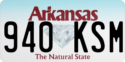 AR license plate 940KSM