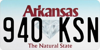 AR license plate 940KSN