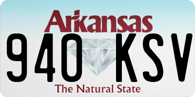 AR license plate 940KSV