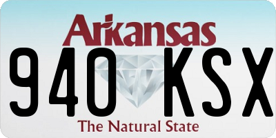 AR license plate 940KSX