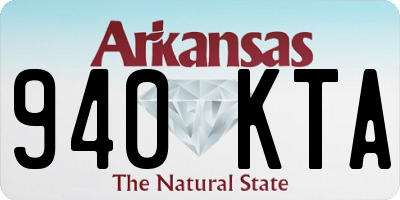 AR license plate 940KTA