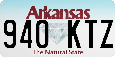 AR license plate 940KTZ