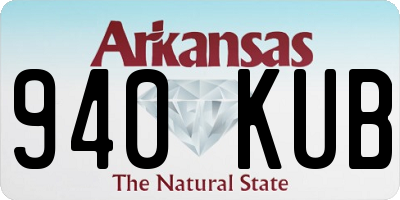 AR license plate 940KUB