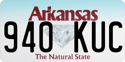 AR license plate 940KUC