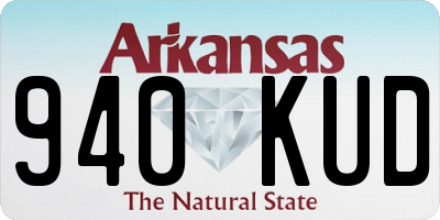 AR license plate 940KUD