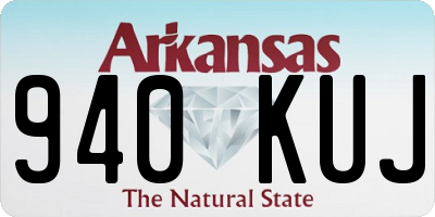 AR license plate 940KUJ