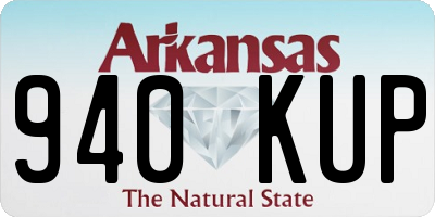 AR license plate 940KUP