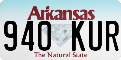 AR license plate 940KUR