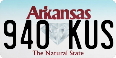 AR license plate 940KUS