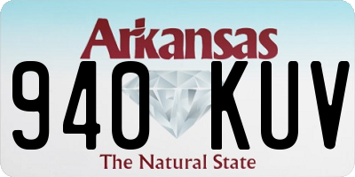 AR license plate 940KUV