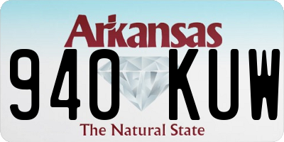 AR license plate 940KUW