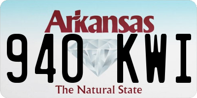 AR license plate 940KWI