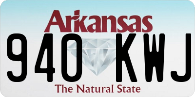 AR license plate 940KWJ