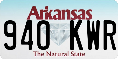 AR license plate 940KWR