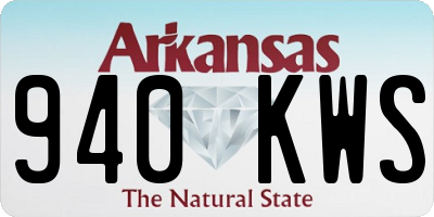 AR license plate 940KWS
