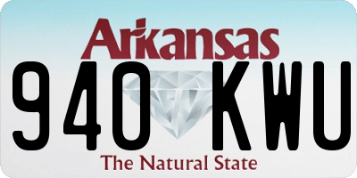 AR license plate 940KWU