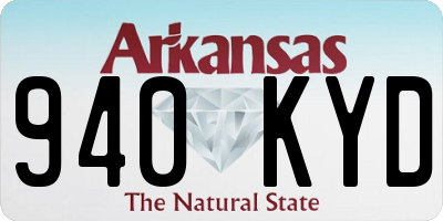 AR license plate 940KYD