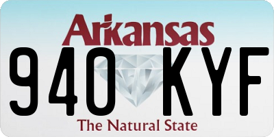 AR license plate 940KYF