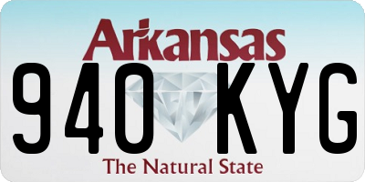 AR license plate 940KYG