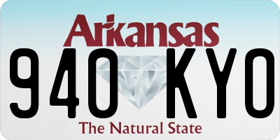 AR license plate 940KYO