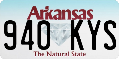 AR license plate 940KYS