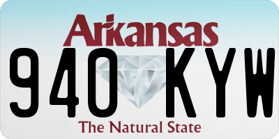 AR license plate 940KYW