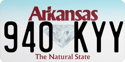 AR license plate 940KYY