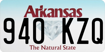 AR license plate 940KZQ