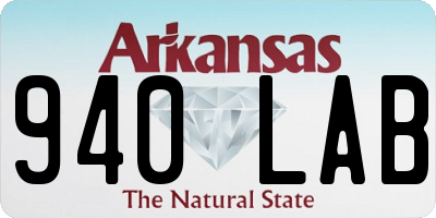 AR license plate 940LAB