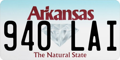 AR license plate 940LAI