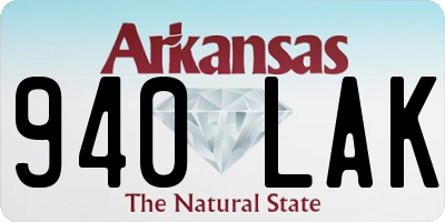 AR license plate 940LAK