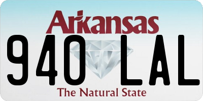 AR license plate 940LAL