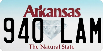 AR license plate 940LAM