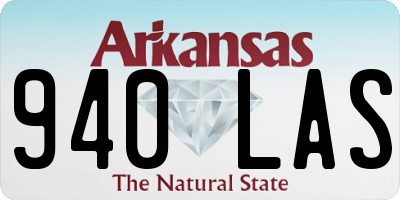 AR license plate 940LAS