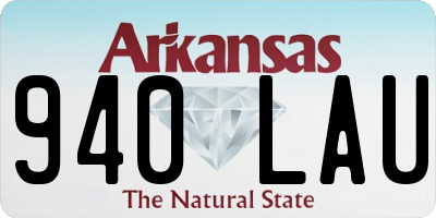 AR license plate 940LAU