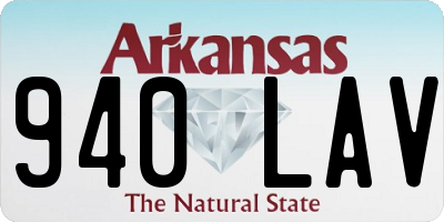 AR license plate 940LAV