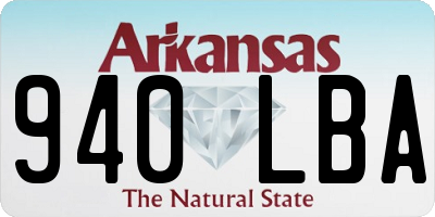 AR license plate 940LBA