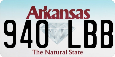 AR license plate 940LBB
