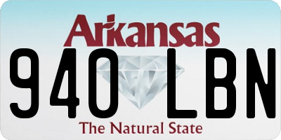 AR license plate 940LBN