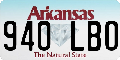 AR license plate 940LBO