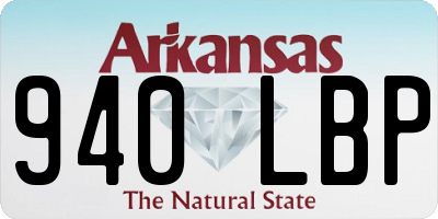 AR license plate 940LBP