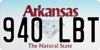 AR license plate 940LBT