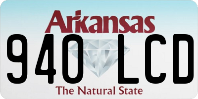 AR license plate 940LCD