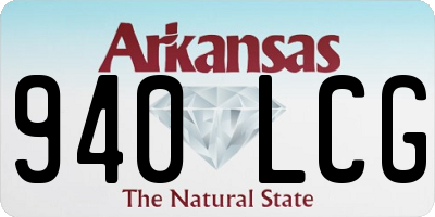 AR license plate 940LCG