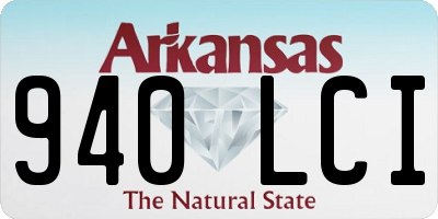 AR license plate 940LCI