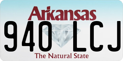 AR license plate 940LCJ